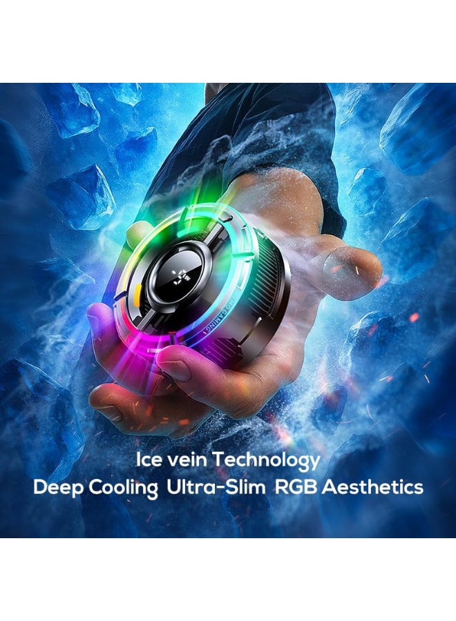 MEMO CX15 Mobile Phone Gaming Cooler, Special Edition, with RGB Lighting, Ultra-Slim Ice Vein Technology, AI Temperature Control - Image 3